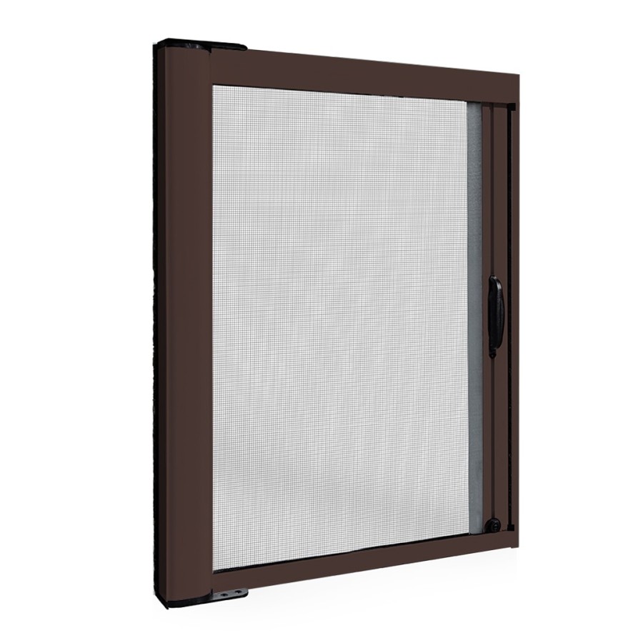 Roller mosquito nets 160x250 cm with 42 mm box brown side opening