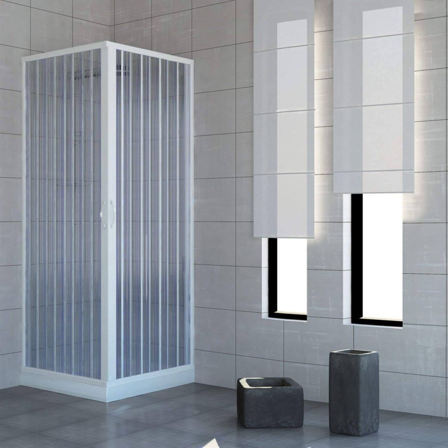 Shower cabin Acquario 100x100 cm with 2 doors central opening