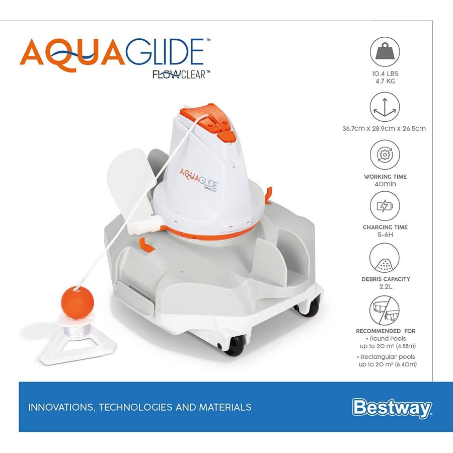 Automatic robot pool cleaner Bestway 58620 mod. Aquaglide