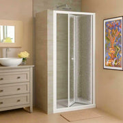 Porta doccia a soffietto Smeralda bollicine acrilico 68-73 - ap. 58 cm — Giava