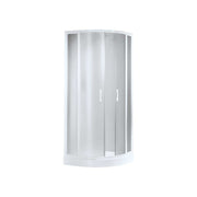 Box doccia semicircolare a 2 ante scorrevoli Miami bollicine acrilico 87.5 - 90 h 185 ap. 51 — Giava