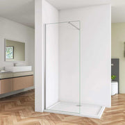 Parete doccia walk-in Creta vetro trasparente Sp.6 mm profilo cromo 78-81 cm — Cardinale Professional