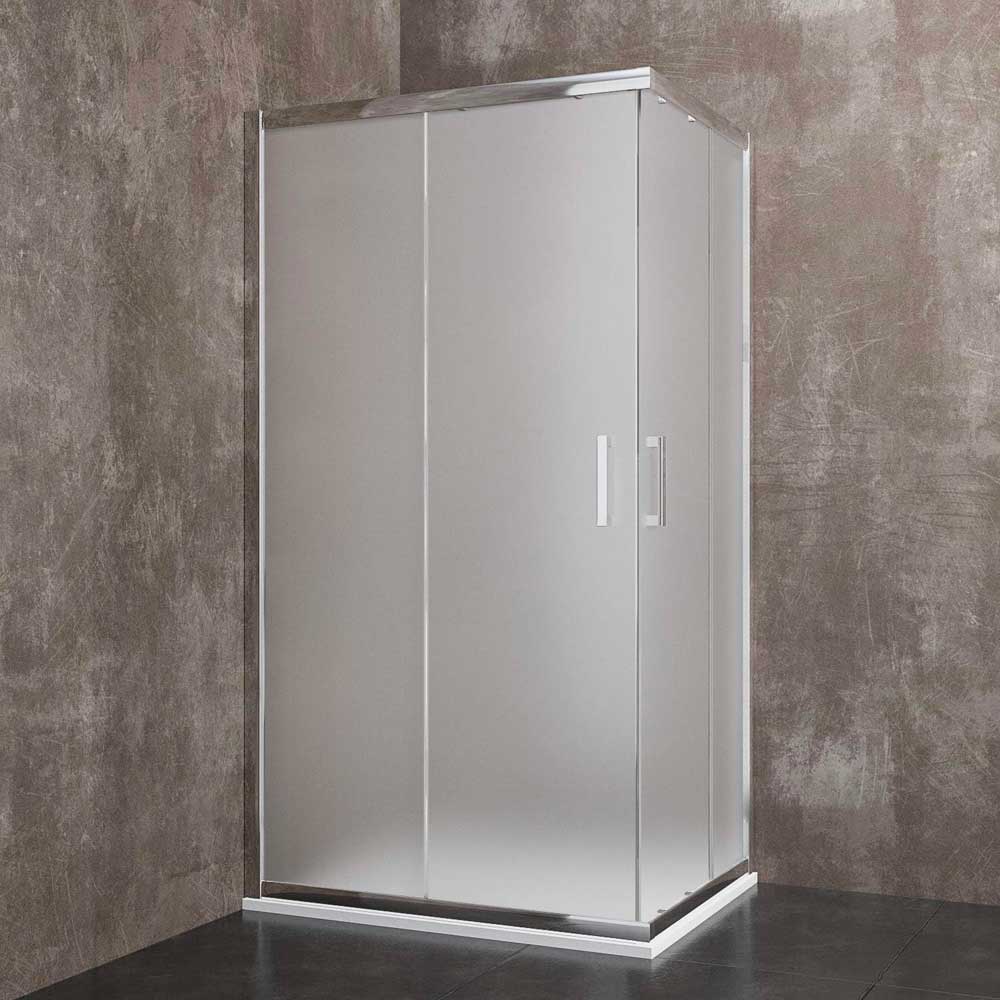 Lato per box doccia simply 2.0" vetro stampato c profilo cromo 68,5 - 70,5 Ap.37 cm — Cardinale Professional