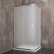 Lato per box doccia simply 2.0" vetro stampato c profilo cromo 88,5 - 90,5 Ap.48 cm — Cardinale Professional