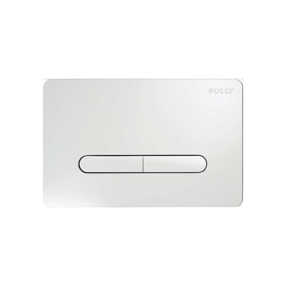 Placca di comando ECO tratto 4,7" bianca — Pucci