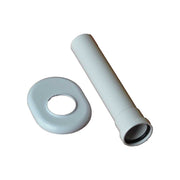 Canotto di scarico completo di rosone e o-ring 143 cromo - L.22 cm — Pucci