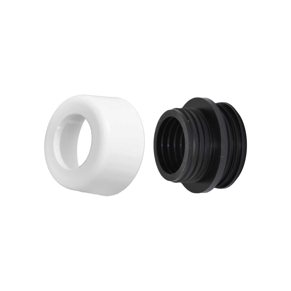 Morsetto combinato con coprimorsetto bianco - Ø48/58 mm — Pucci