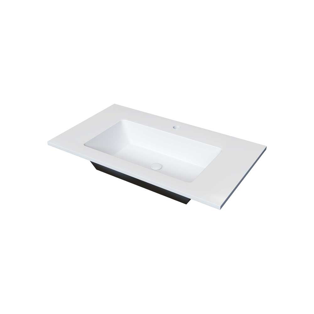 Lavabo in ceramica Cellini bianco lucido 80 cm — Savini Due