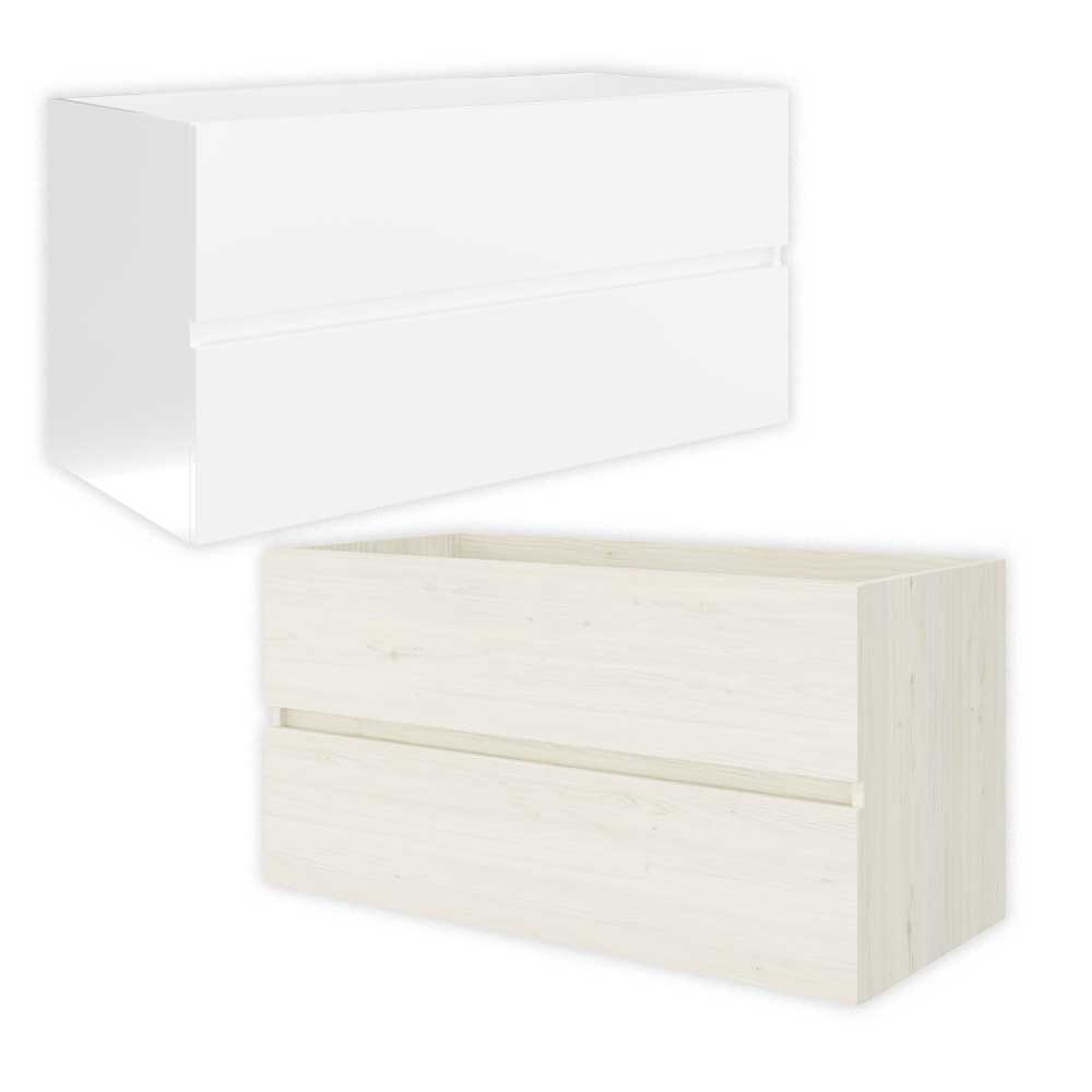 Base telaio con cassetti per mobile da bagno easy 100" bianco — Savini Due