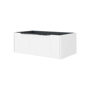 Cassetto sospeso aperto Iconica bianco opaco plissettato 80 cm — Savini Due