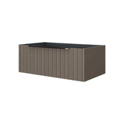 Cassetto sospeso aperto Iconica taupe plissettato 60 cm — Savini Due