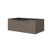 Cassetto sospeso aperto Iconica taupe plissettato 80 cm — Savini Due