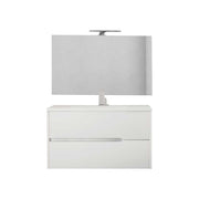Mobile da bagno marvis 01" bianco opaco base sospesa 100 cm — Baden Haus
