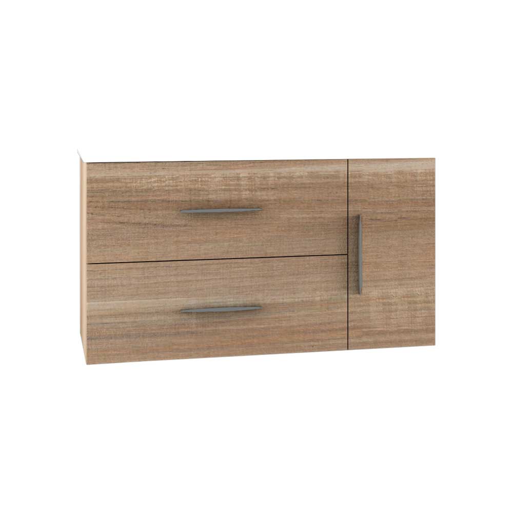 Mobile da bagno serena 02" rovere bruges base sospesa 100 cm — Baden Haus