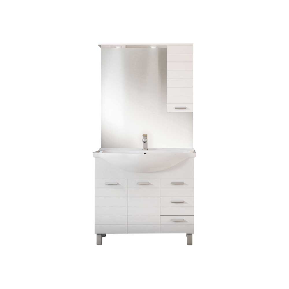Mobile da bagno rigo 85 base cm 85 con cassetti — Savini Industria Arredo Bagno