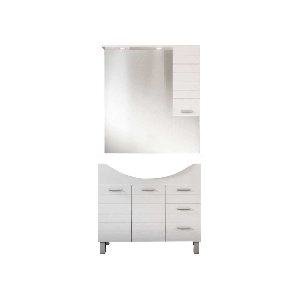 Mobile da bagno rigo 105 base cm 105 con cassetti — Savini Industria Arredo Bagno