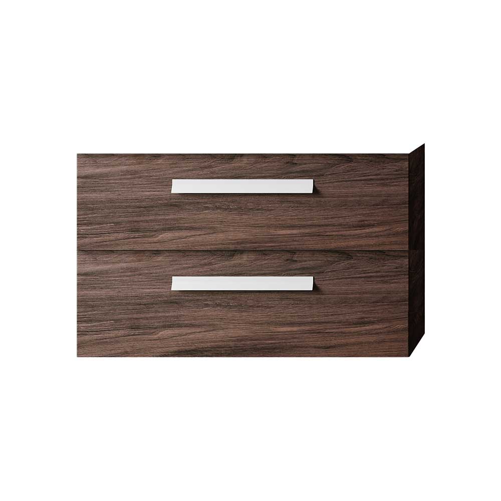 Mobile da bagno angela 85 base 80 cm olmo caffè — Savini Industria Arredo Bagno