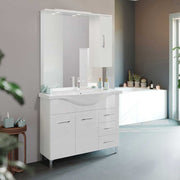Composizione mobile da bagno Beta105 bianco lucido — Savini Due