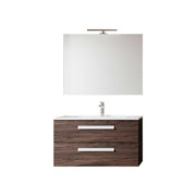 Mobile da bagno Angela100 base 100 cm olmo caffè — Savini Industria Arredo Bagno
