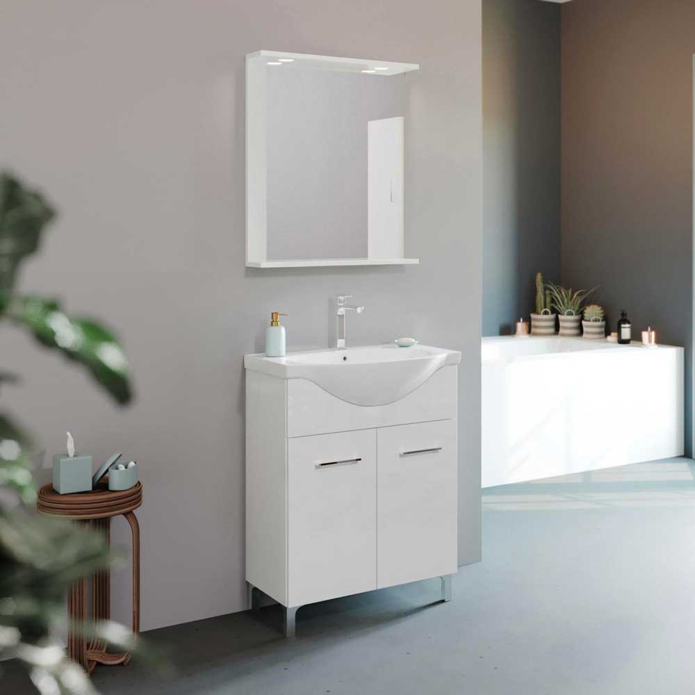 Composizione mobile da bagno Beta65 bianco lucido — Savini Due