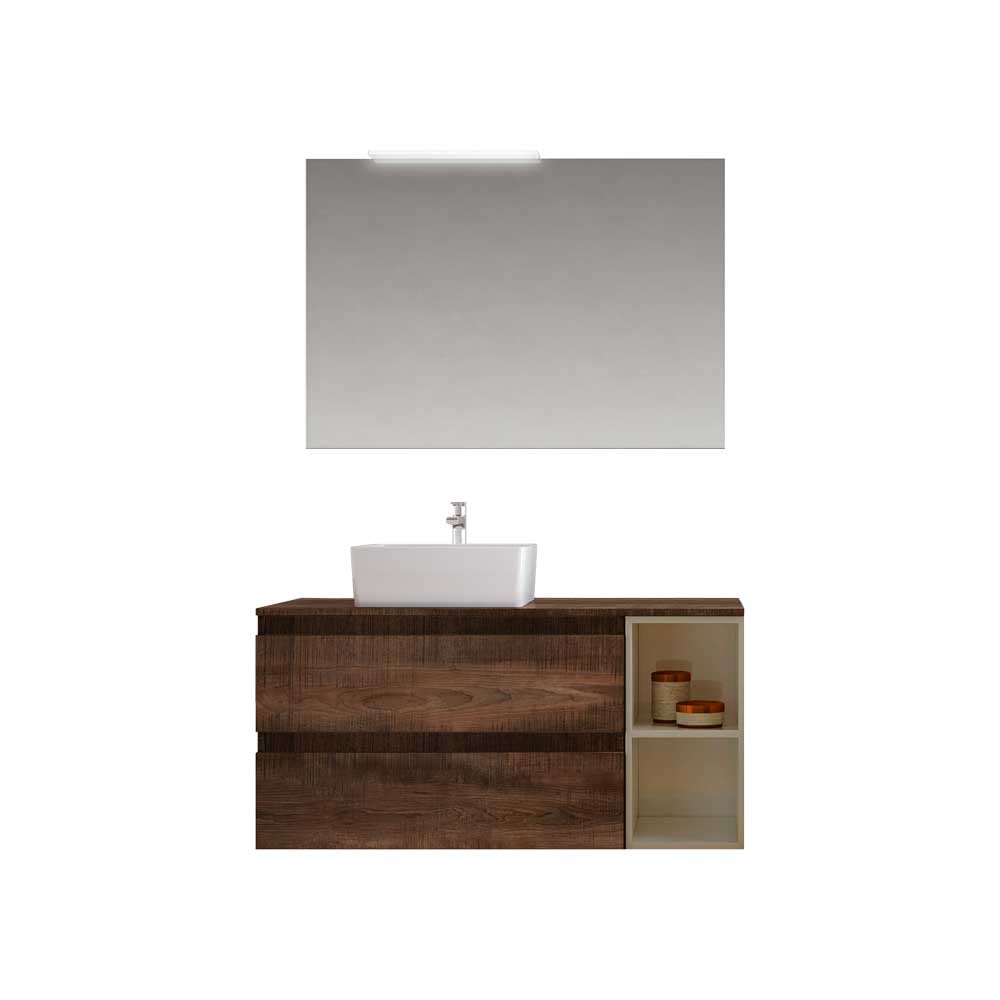 Mobile da bagno CUBE3 lampada a LED — Savini Industria Arredo Bagno