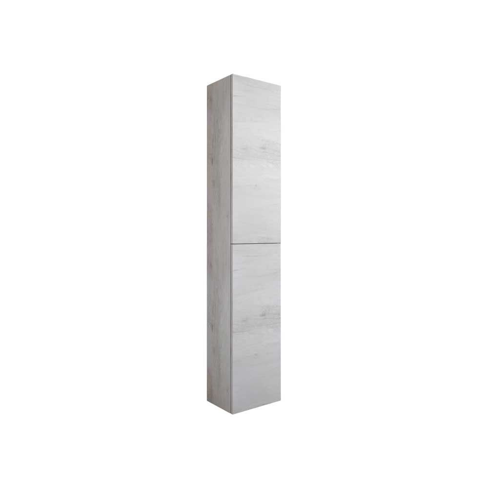 Colonna da bagno sospesa milos quercia bianca — Savini Industria Arredo Bagno