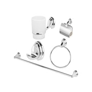 Set accessori bagno serie Facile cromo /Vetro
