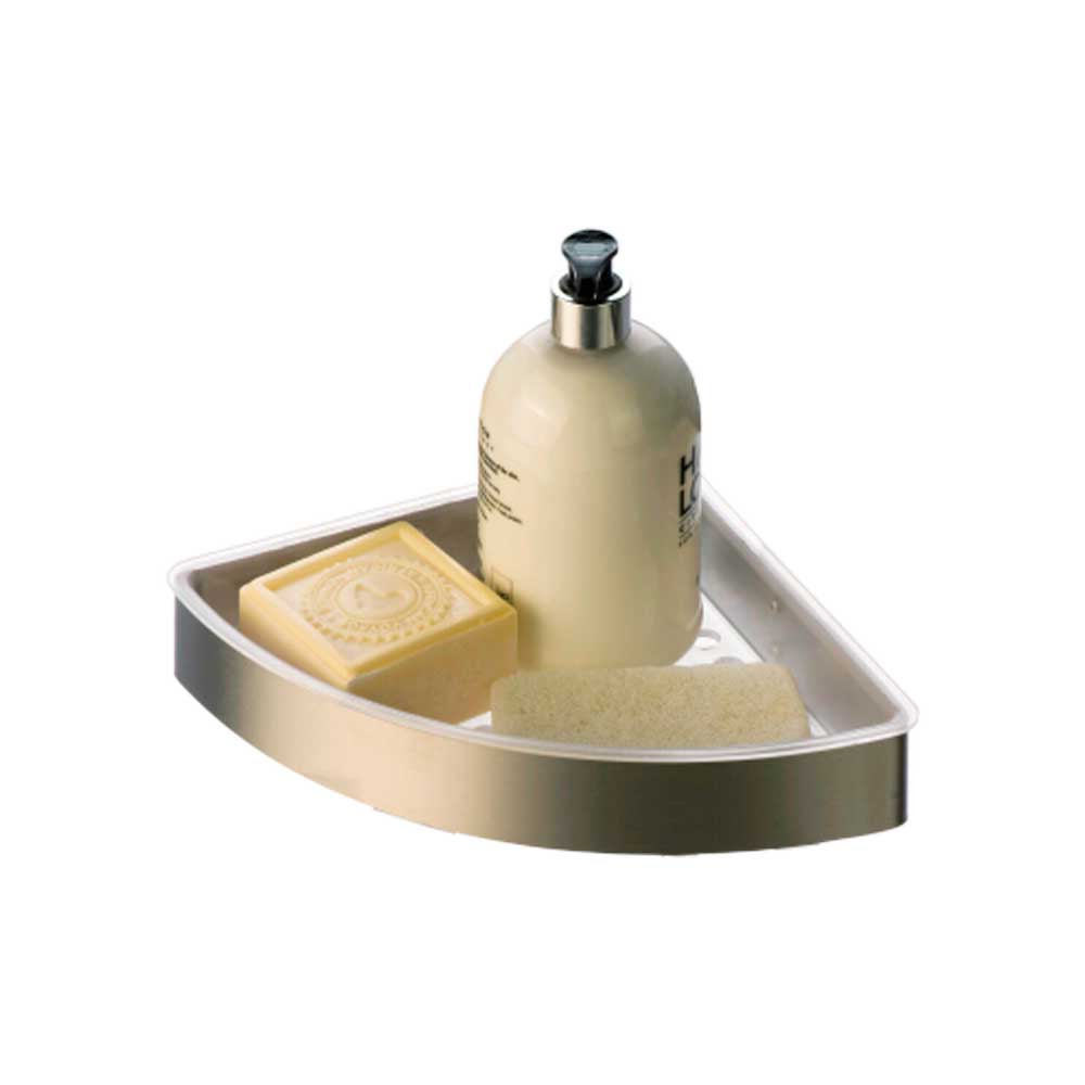 Angoliera doccia Caddy 1 ripiano acciaio cromato — Cardinale Professional