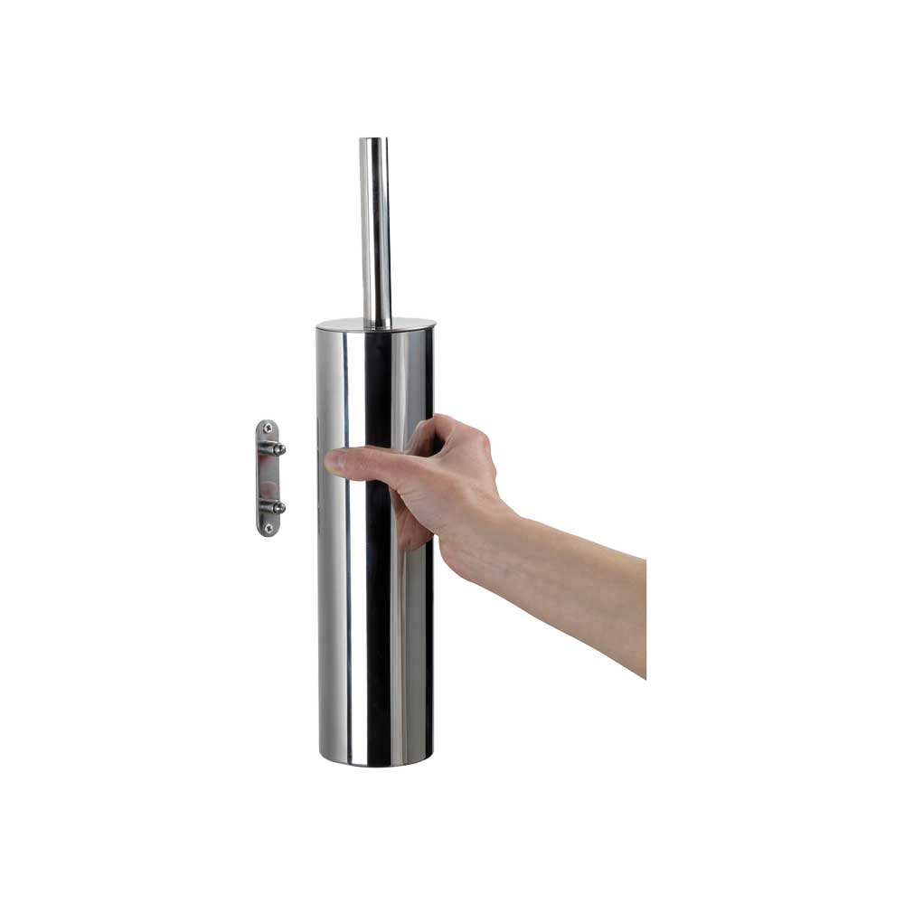 Portascopino sospeso Edera acciaio INOX — GEDY