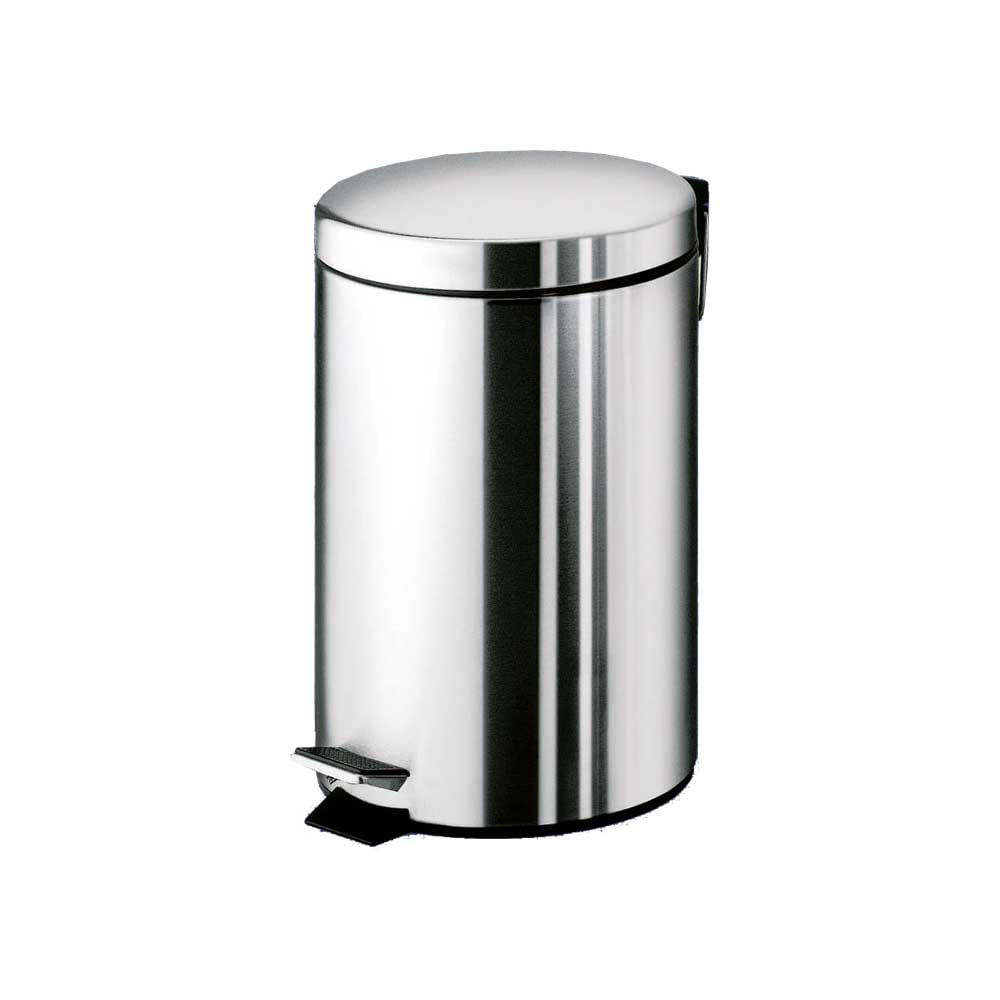 Cestino portarifiuti argentato 12 lt. — Cardinale Professional