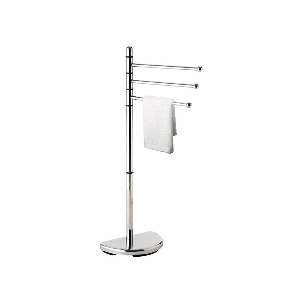 Piantana portasalviette Hibiscus con 3 braccia cromata — GEDY