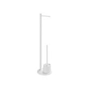 Piantana portarotolo e portascopino WC Mammolo bianco — GEDY