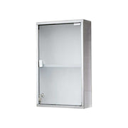 Armadietto con serratura Joker acciaio Inox/vetro — GEDY