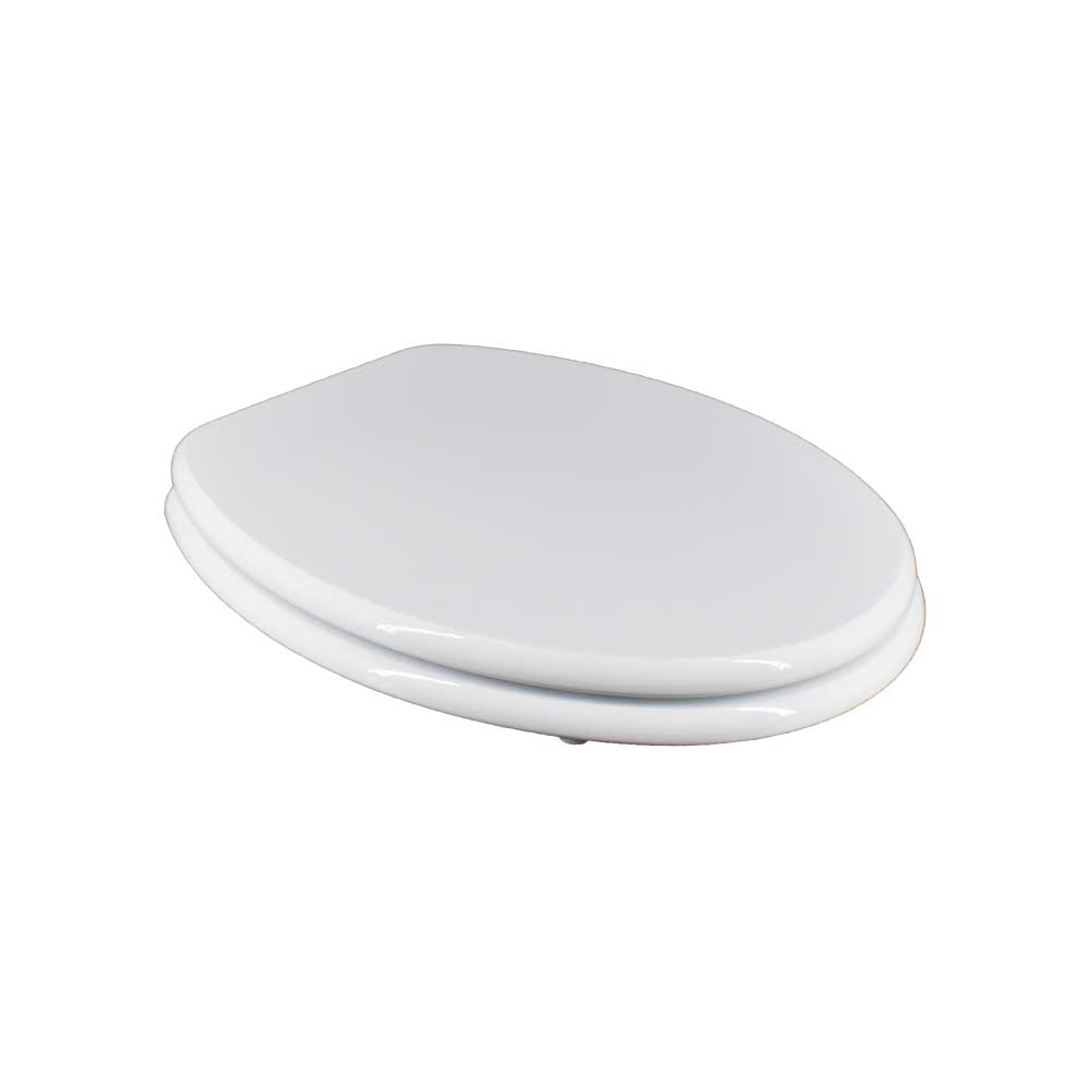 Sedile MDF poliesterato universale bianco - chiusura normale — SEBA
