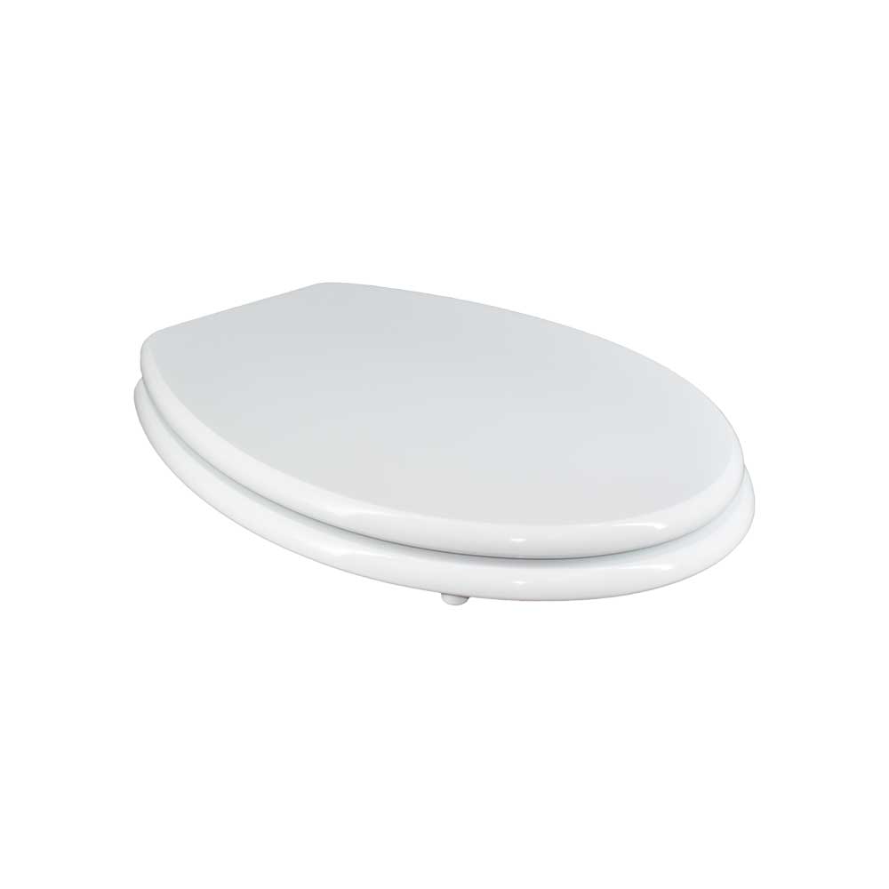 Sedile MDF poliesterato selnova bianco - chiusura normale — SEBA