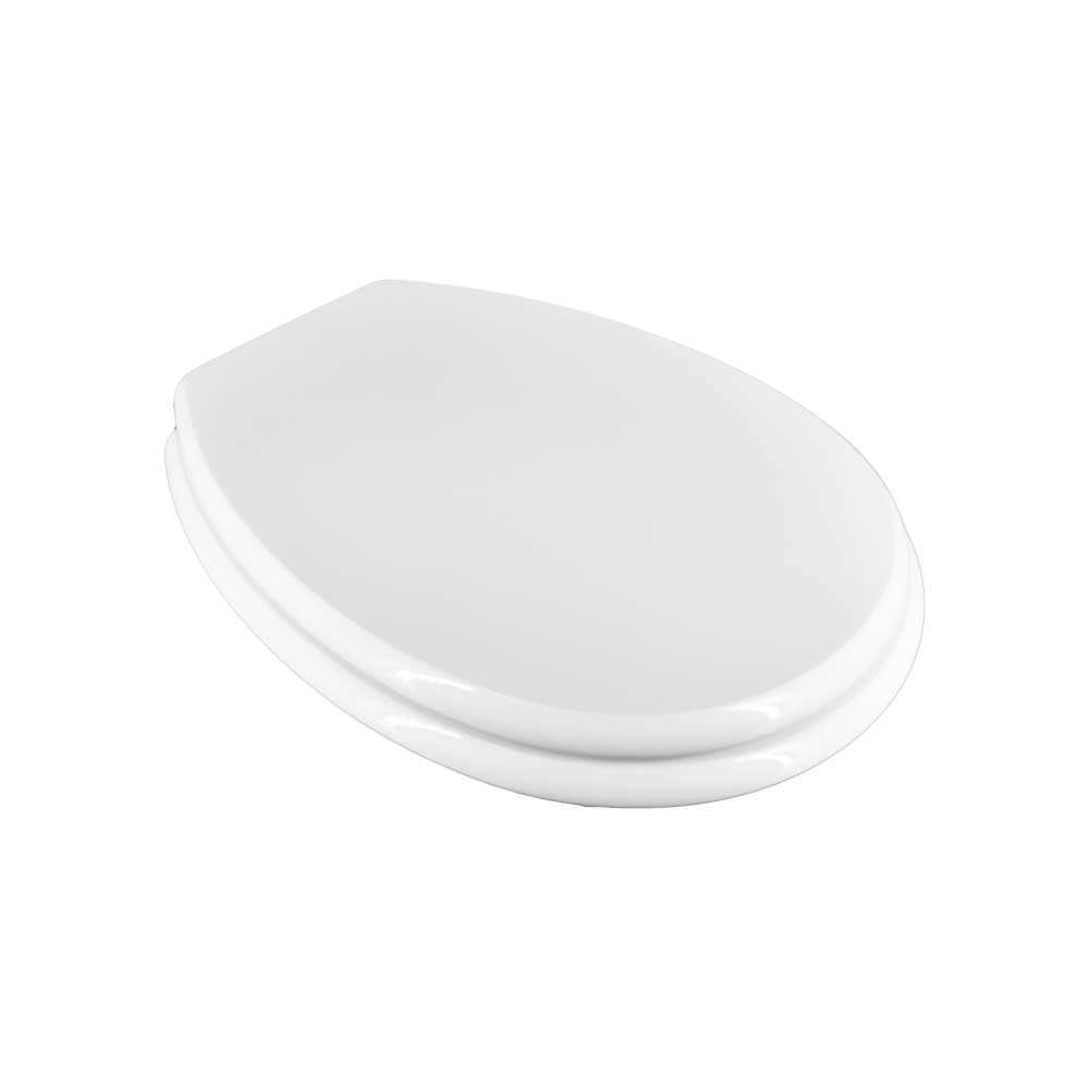 Sedile MDF poliesterato piemontesina bianco - chiusura normale — SEBA