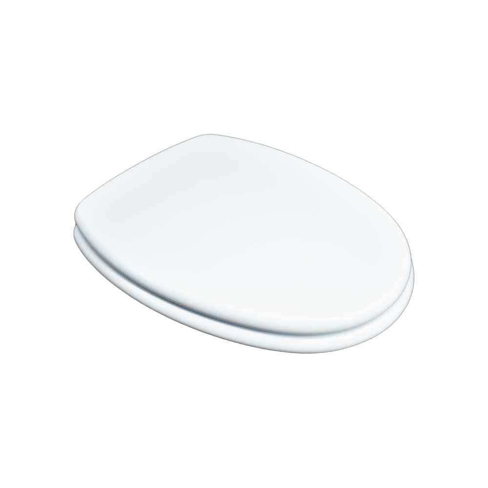 Sedile MDF poliesterato baia bianco - chiusura normale — SEBA