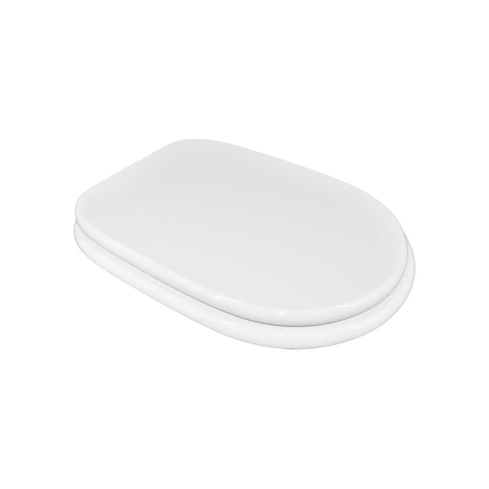 Sedile MDF poliesterato sintesi bianco - chiusura normale — SEBA