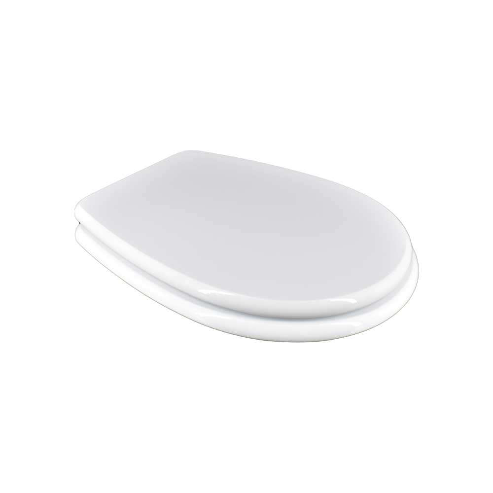 Sedile MDF poliesterato liuto bianco - chiusura normale — SEBA