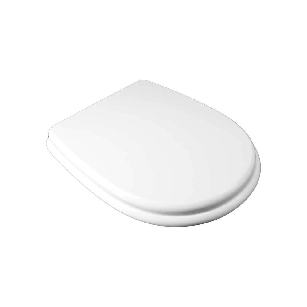 Sedile MDF poliesterato pratika bianco - chiusura normale — SEBA