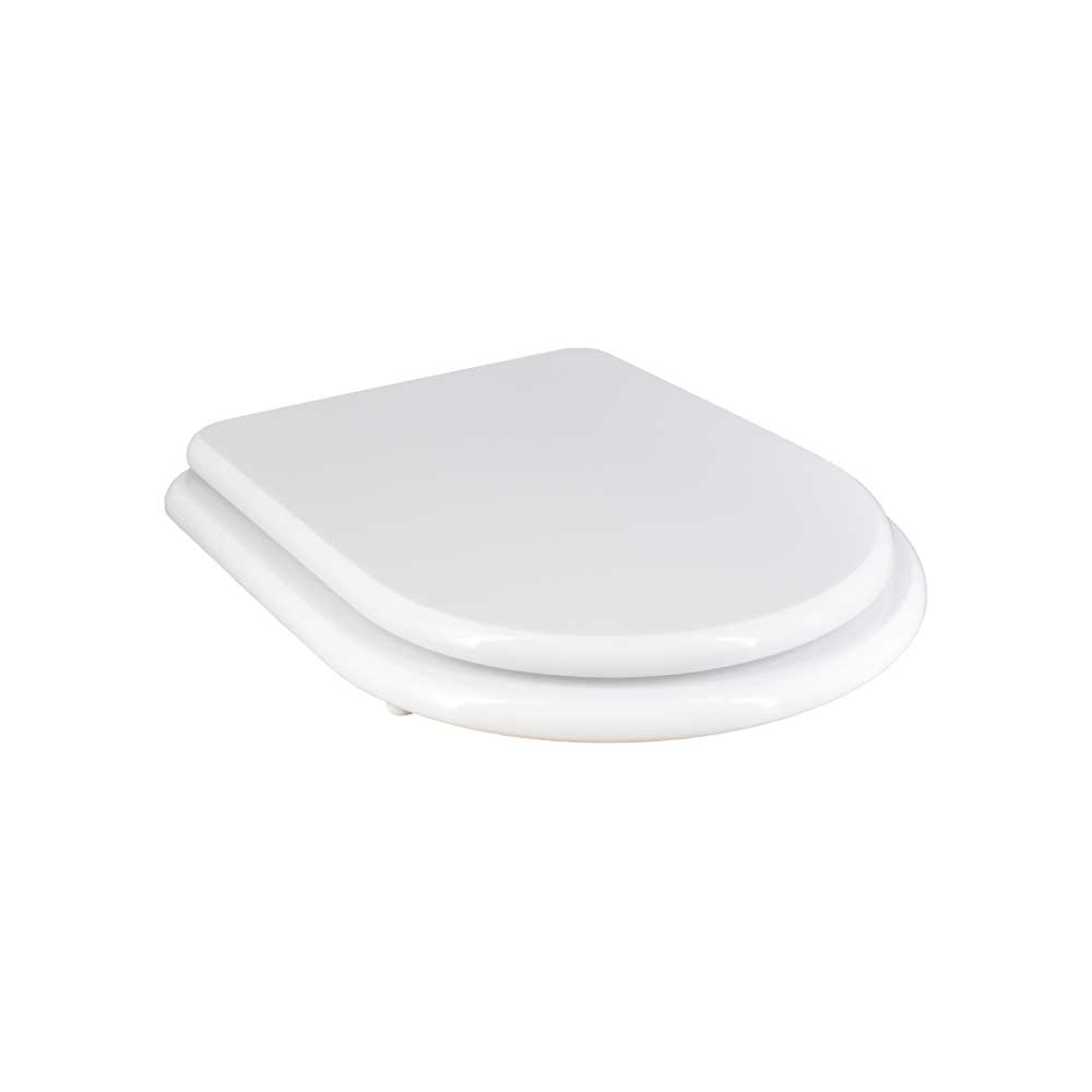 Sedile MDF poliesterato elios bianco - chiusura normale — SEBA