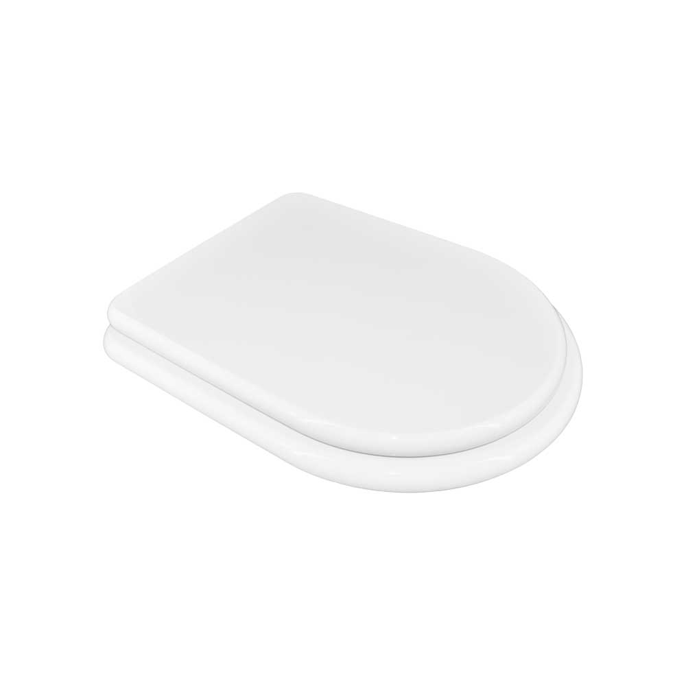 Sedile MDF poliesterato clodia bianco - chiusura normale — SEBA