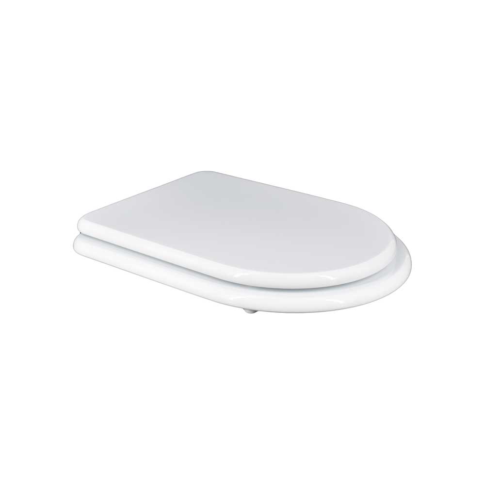 Sedile MDF poliesterato venere bianco - chiusura normale — SEBA