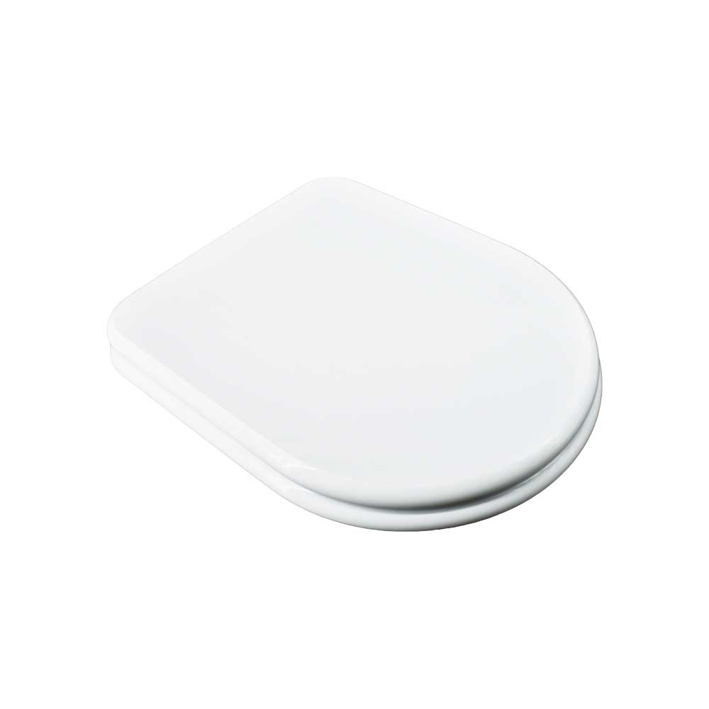 Sedile MDF poliesterato rubino 2 bianco - chiusura normale — SEBA