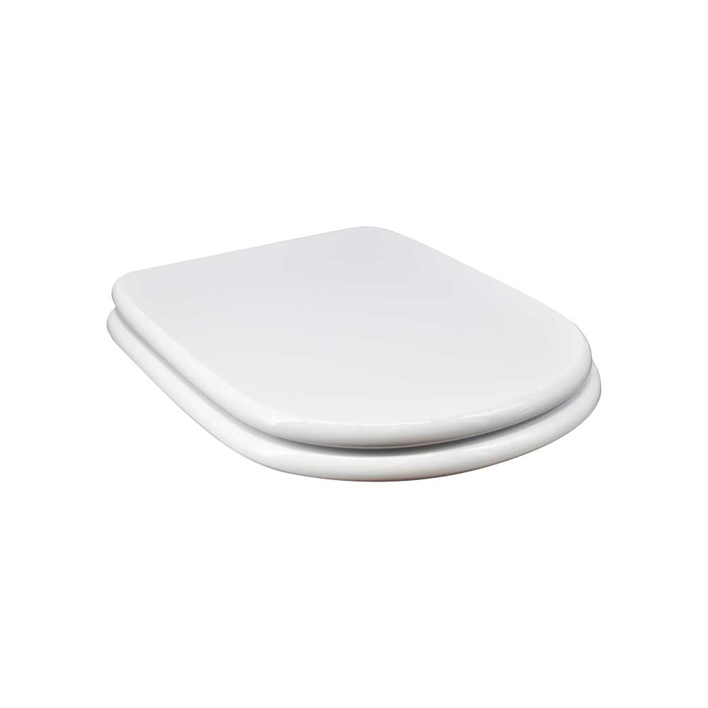 Sedile MDF poliesterato gemma 2 bianco - chiusura normale — SEBA