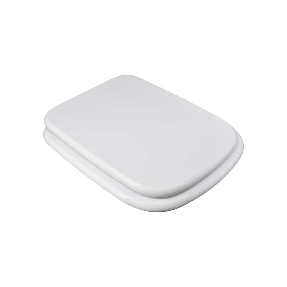 Sedile MDF poliesterato rio bianco - chiusura normale — SEBA