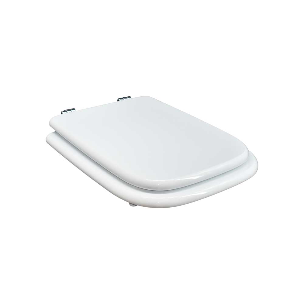 Sedile MDF poliesterato clio bianco - chiusura normale — SEBA