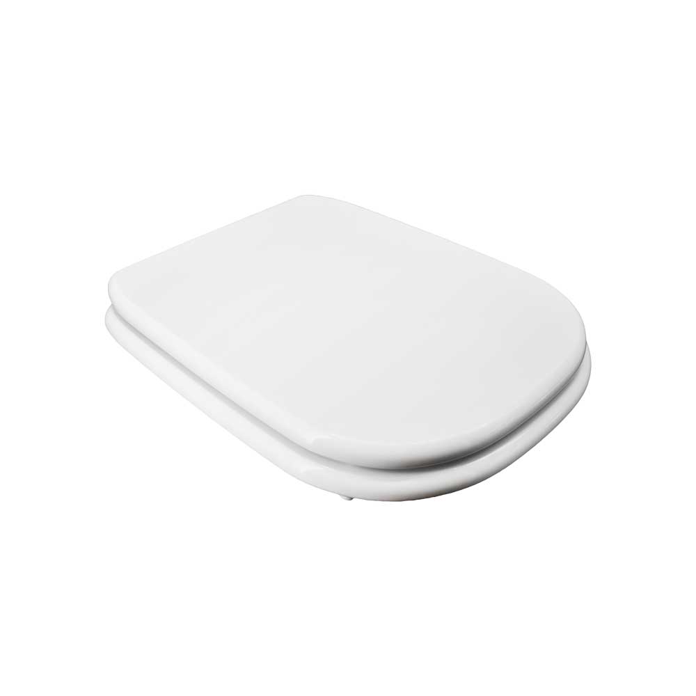 Sedile MDF poliesterato d-code bianco - chiusura normale — SEBA