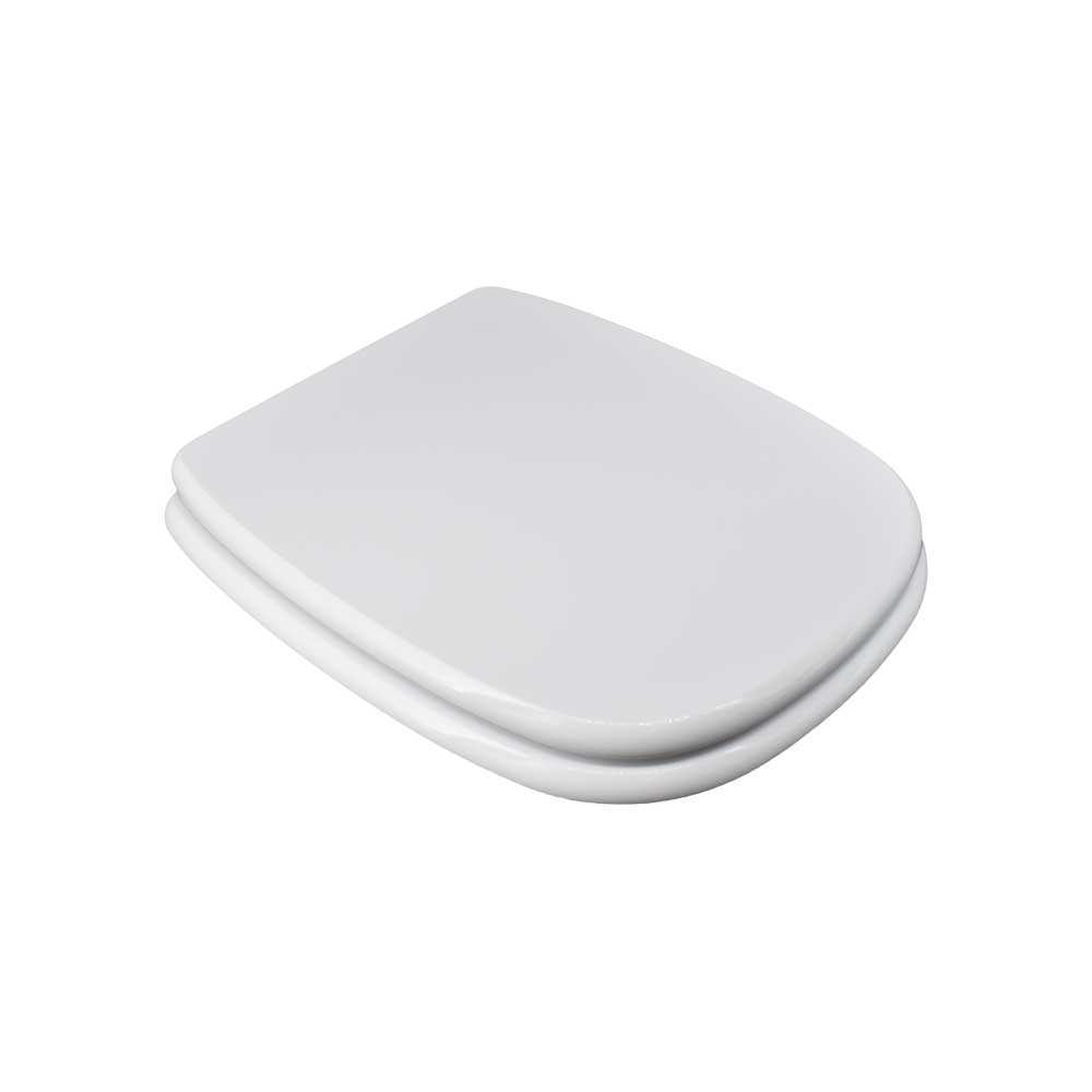 Sedile MDF poliesterato fleo bianco - chiusura normale — SEBA