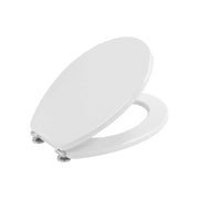 Sedile WC ellisse MDF laccato bianco - chiusura normale — GEDY